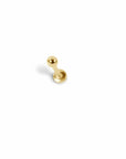 Twilight London Labret Piercing Gold 14K Solid Gold Sphere Labret Piercing