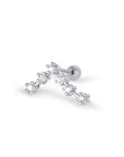Twilight London Barbell Earring Silver Aries Crawler Piercing