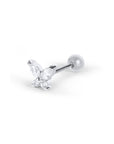 Twilight London Barbell Stud Silver Butterfly Piercing