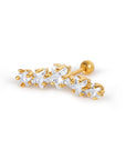 Twilight London Helix Piercing Gold Cinco Star Piercing