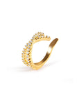 Twilight London ear cuff Gold Criss Cross Ear Cuff