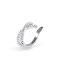 Twilight London ear cuff Silver Criss Cross Ear Cuff