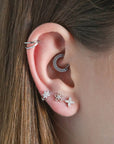 Twilight London Barbell Stud Criss Cross Piercing