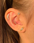 Twilight London Stud Earrings Deco Dot Piercing