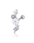 Twilight London Helix Piercing Silver Flower Disc Piercing