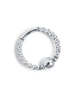 Twilight London Captive Bead Hoop Silver Geo Captive Hoop