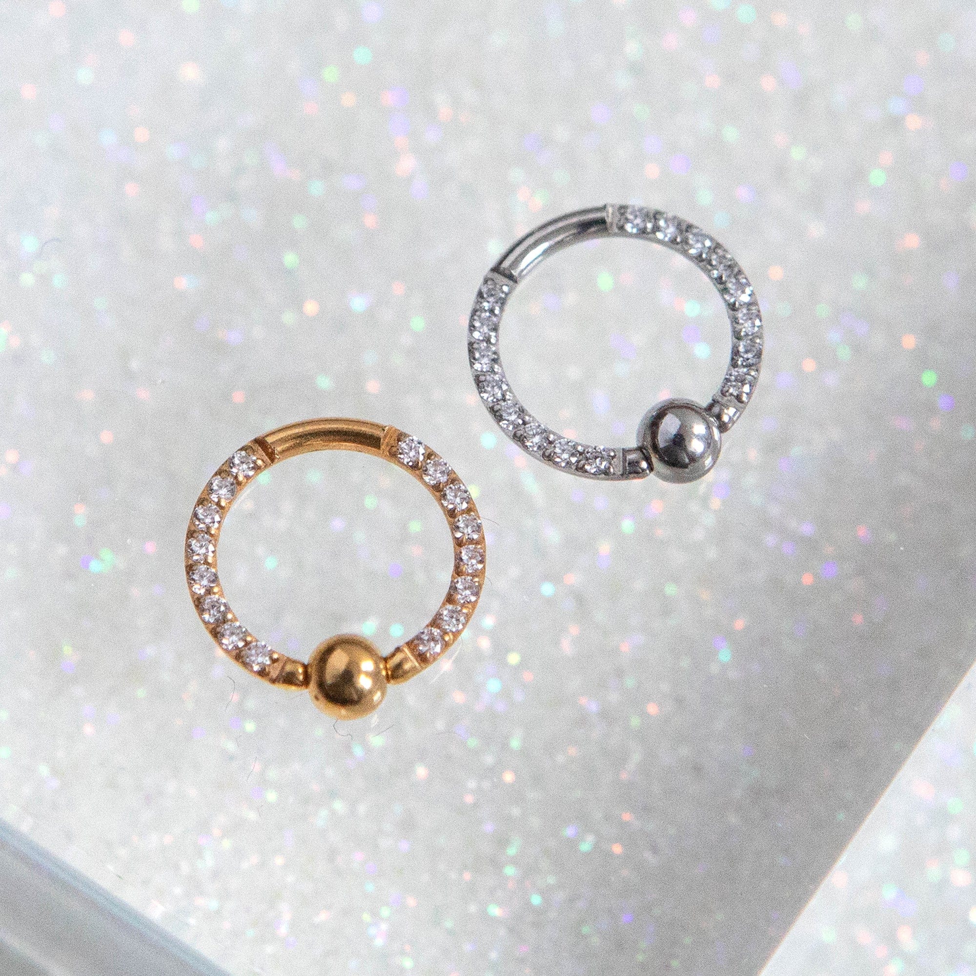 Twilight London Captive Bead Hoop Geo Captive Hoop