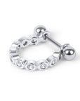 Twilight London Helix Hoop Silver Geo Circle Helix Hoop