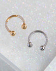 Twilight London Daith Hoop Gold Geo Septum Hoop