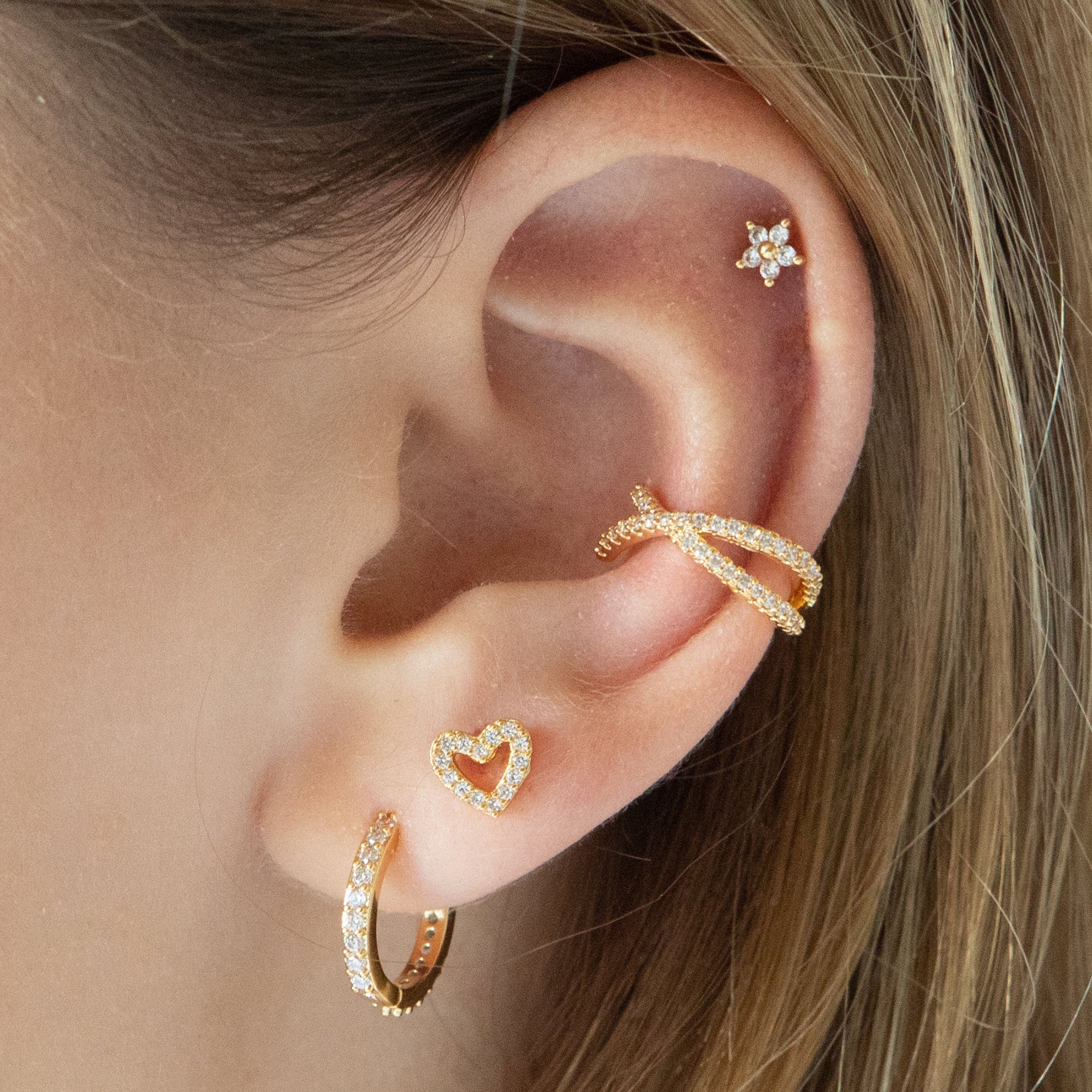 Twilight London Barbell Earring Halo Heart Piercing