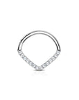 Twilight London Daith Hoop Silver Infinity Daith Clicker Hoop