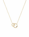 Twilight London Layering Necklace Gold Infinity Hoops Necklace