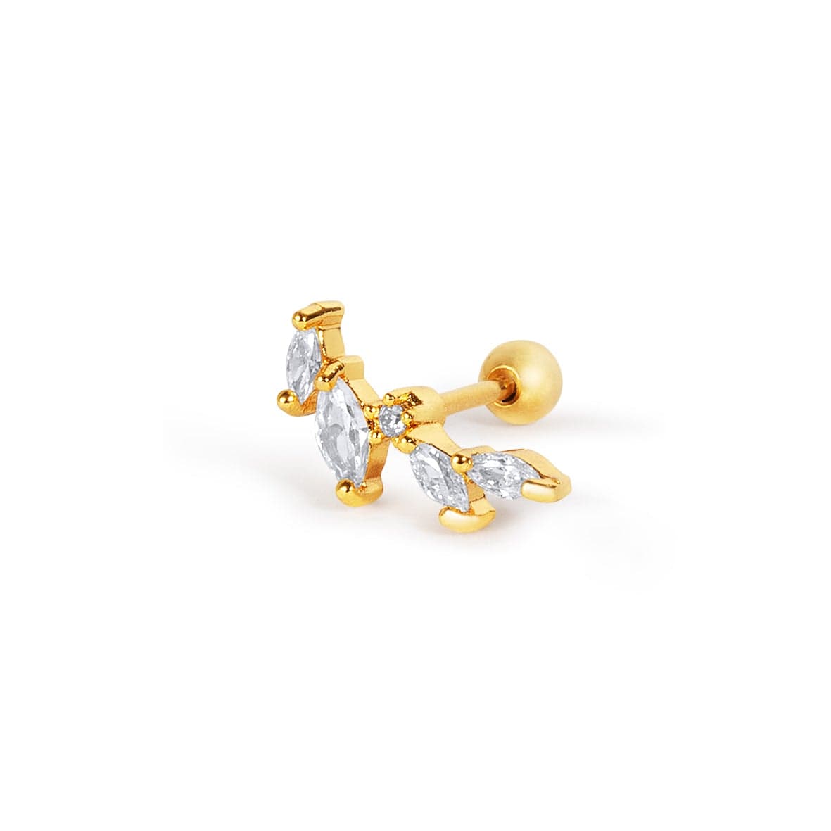 Twilight London Helix Piercing Gold Mini Floral Piercing