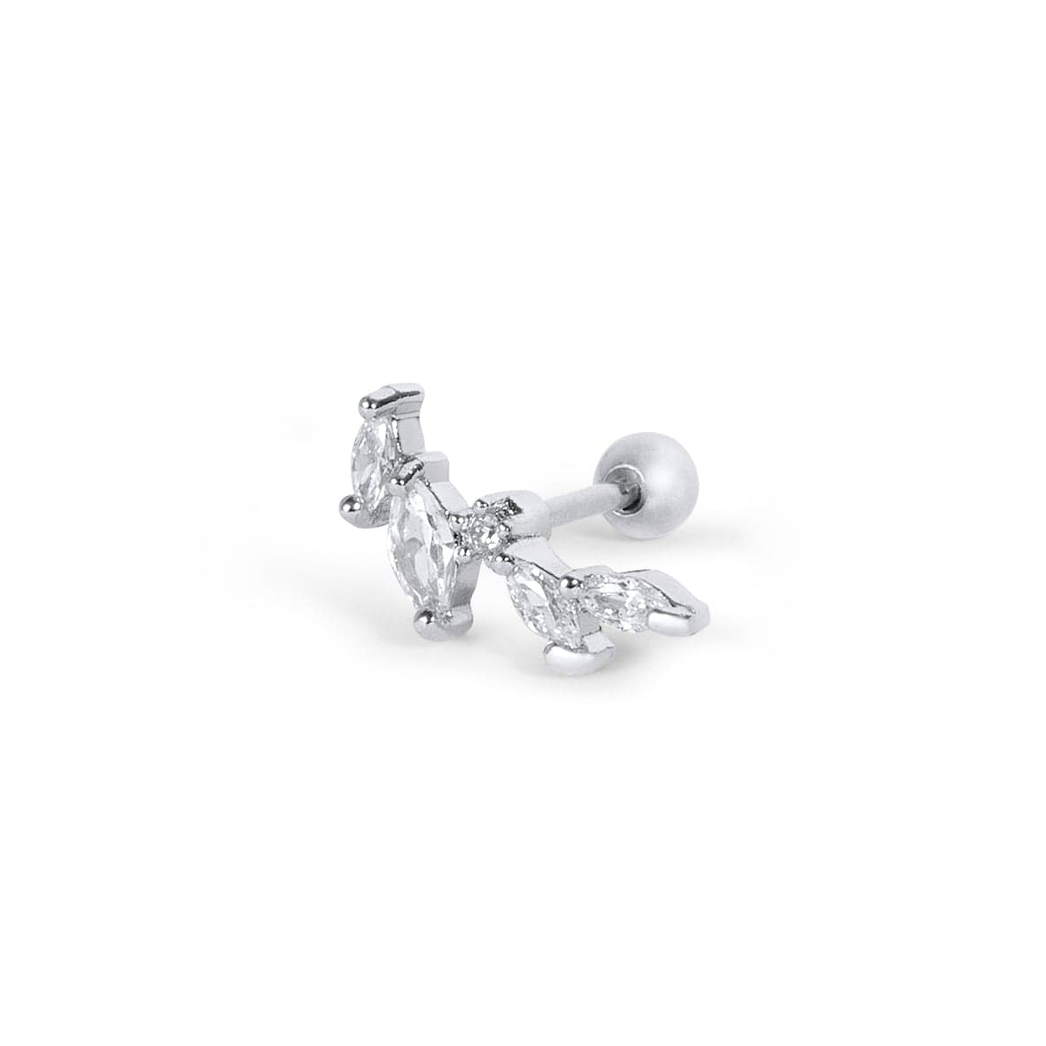 Twilight London Helix Piercing Silver Mini Floral Piercing