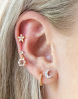 Twilight London Barbell Stud Mini Moon Piercing