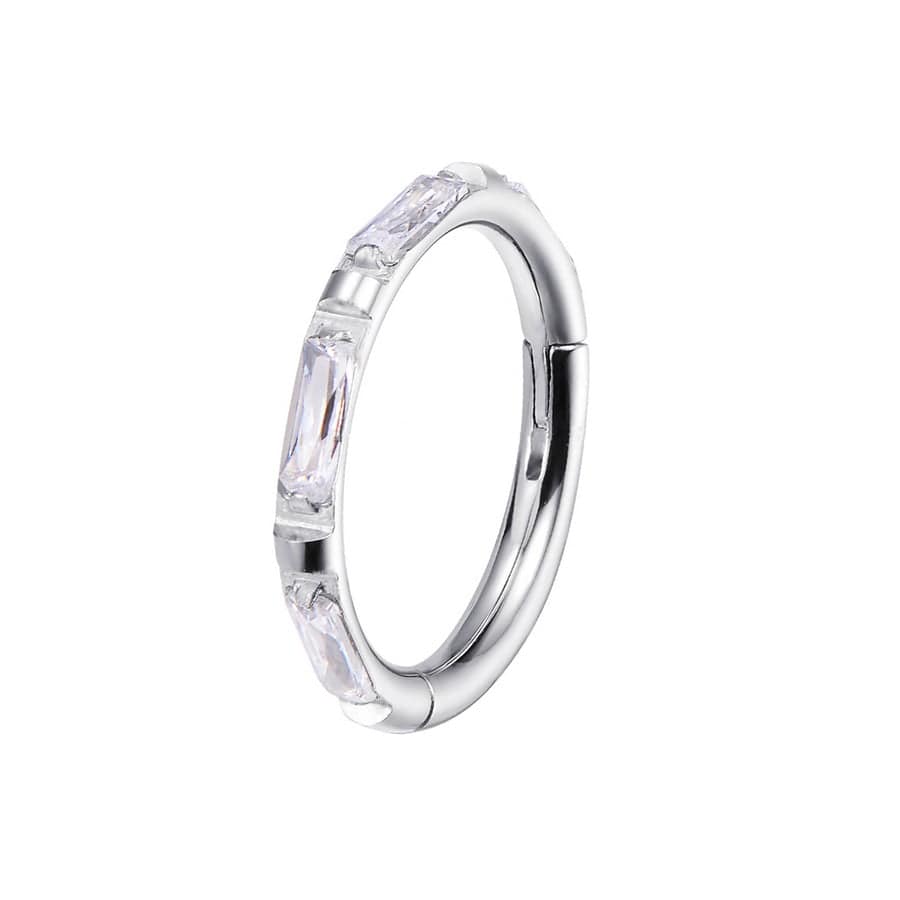 Twilight London Cartilage Hoop Silver / 6mm Neo Eternity Clicker Hoop
