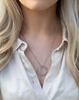 Twilight London Necklace Razor Dot Hoop Necklace