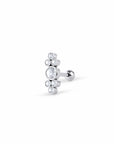 Twilight London Barbell Stud Silver Solstice Bar Stud Earring