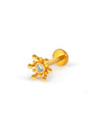 Twilight London Tragus Earring Gold Starburst Labret Piercing