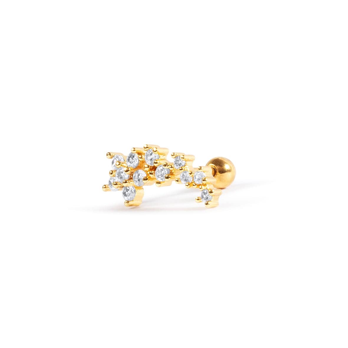 Twilight London Helix Earring Gold Starburst Piercing