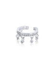 Twilight London Ear Cuff Silver Stardust Stacking Ear Cuff
