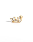Twilight London Barbell Stud Gold Sunrise Curve Piercing