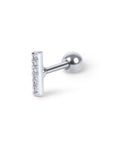 Twilight London Barbell Stud Silver Tiny Bar Piercing