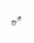 Twilight London Stud Clear Titanium Halo Dot Labret Piercing