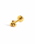 Twilight London Labret Piercing Gold Triple Labret Piercing