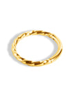 Twilight London Cartilage Hoop Gold / 6mm Twisted Rope Cartilage Hoop