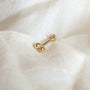 Twilight London Labret Piercing Gold 14K Solid Gold Beaded Labret Piercing