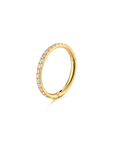 Twilight London Septum Ring Gold / 6mm 16 Gauge Eternity Clicker Hoop