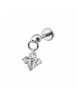 Clover Crystal Dangle Piercing