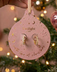 Essence Huggie Hoop Earring Christmas Bauble