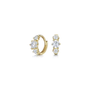 Gemini 5mm Mini Hoop Crystal Earrings