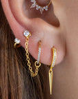 Crystal Horseshoe Barbell