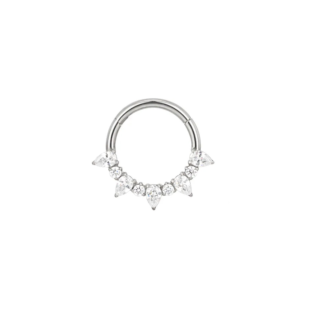 Marquise Crystal Daith Hoop – Twilight London