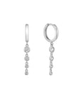 Orbit Huggie Hoop Crystal Earring