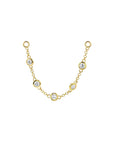 Orbit Cystal Earring Chain