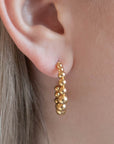 Twilight London Hoop Gold Bubble Hoop Earrings