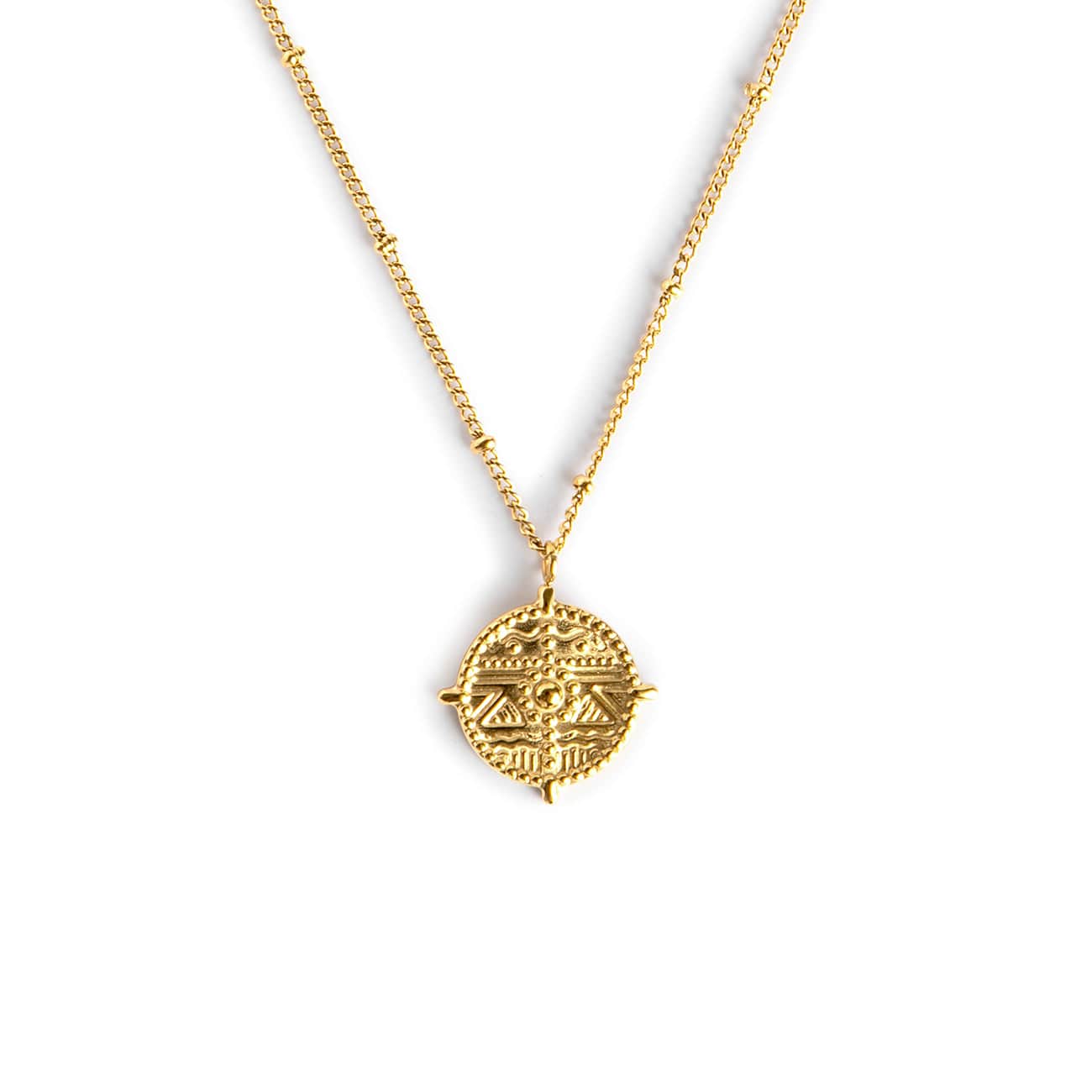 Twilight London Necklace Gold Compass Necklace