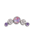 Twilight London Helix Piercing Titanium Opal Curve Helix Earring