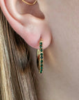 Twilight London Hoop Earrings Gold Orb Hoop Earrings