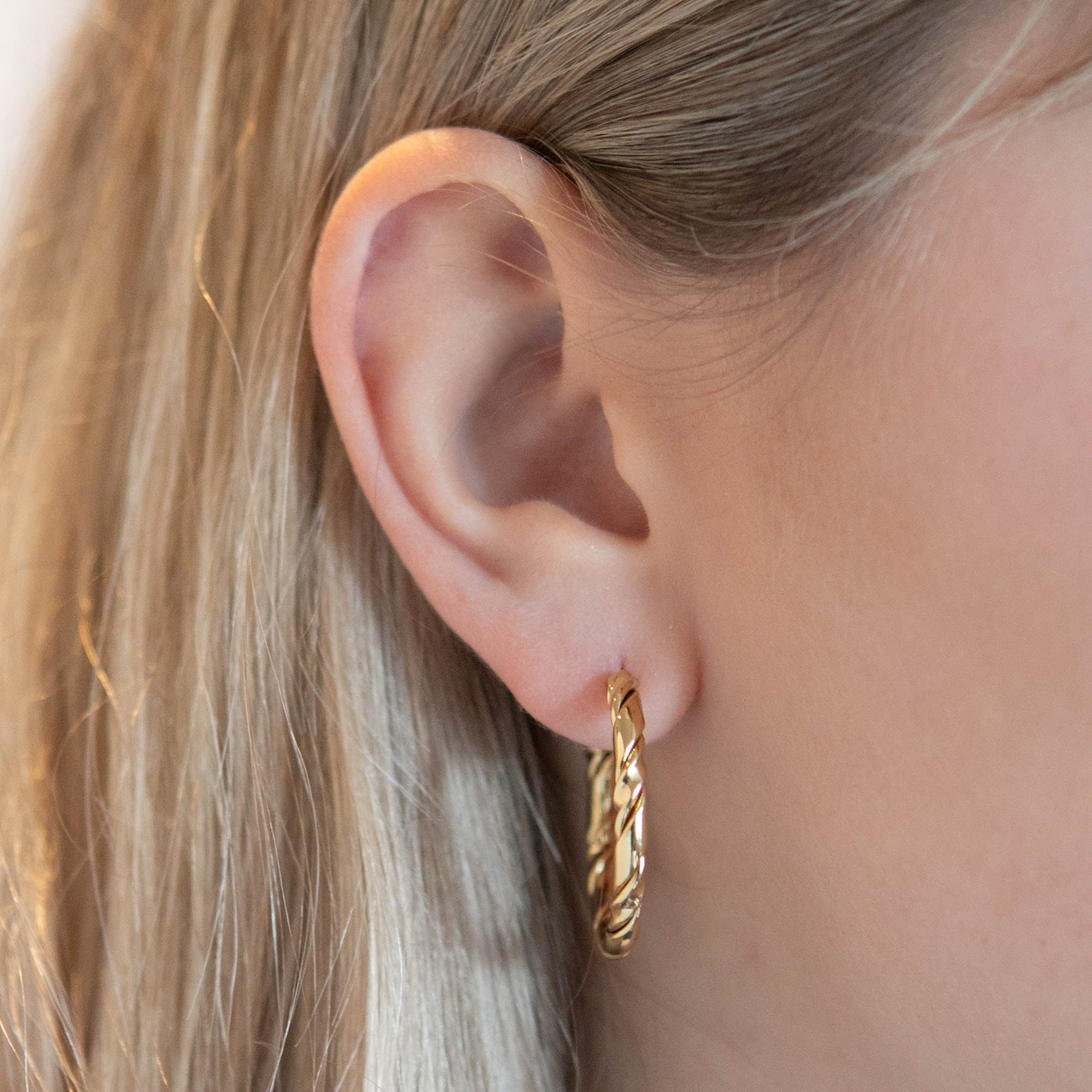 Twilight London Hoop Ribbon Hoop Earrings
