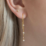 Twilight London Drop Earring Gold Rio Threader Earrings