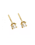 Twilight London Stud Earrings Gold Tiny Pearl Stud Earrings