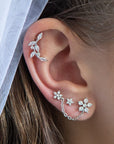 Curved Floral Crawler Piercing