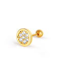 Twilight London Barbell Earring Gold Halo Circular Piercing