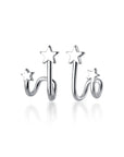 Twilight London Stud Earrings Silver Illusion Star Earrings