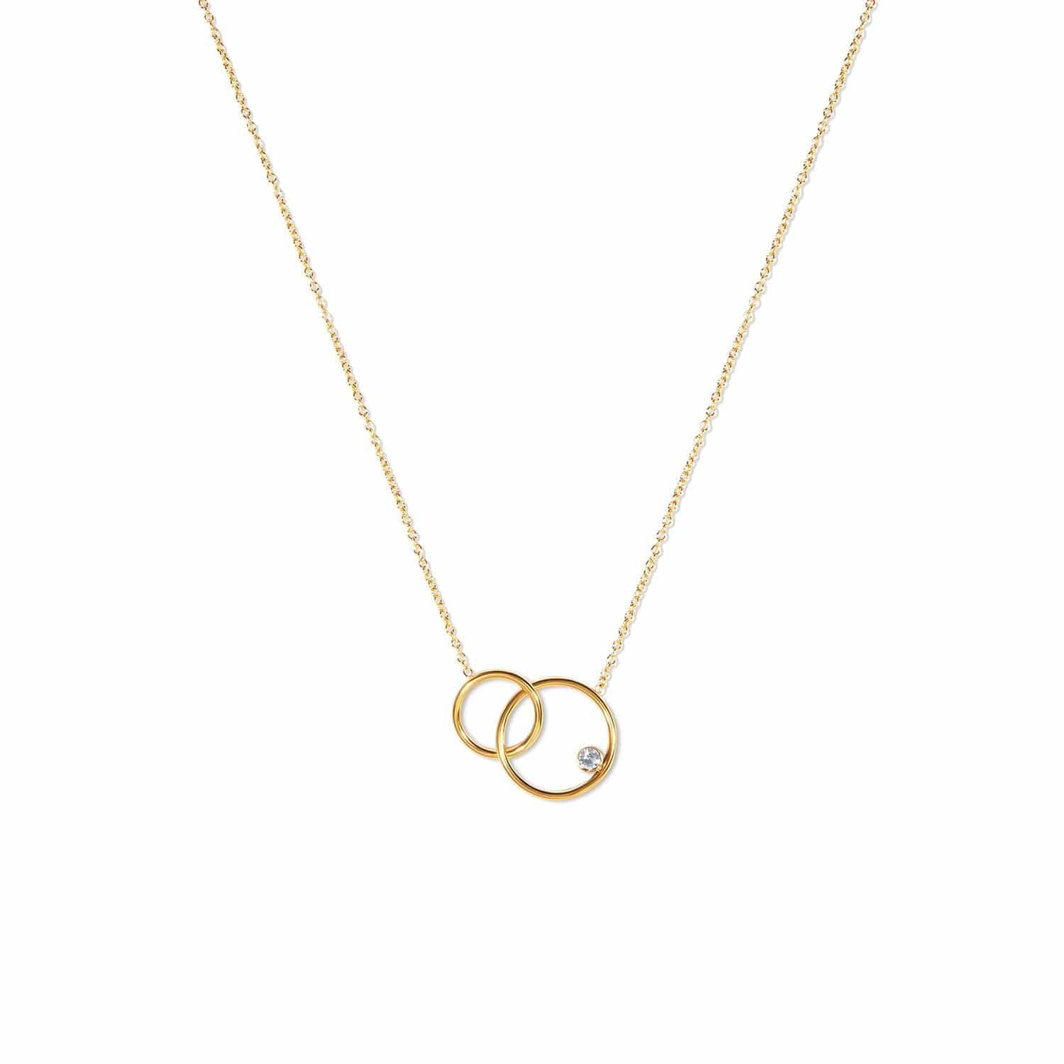 Twilight London Layering Necklace Gold Infinity Hoops Necklace